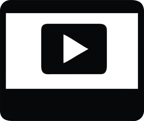 YouTube Icon in a Frame Vector Design, Framed YouTube Icon, Video Play Symbol, YouTube Logo Graphic