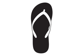 flip flop logo silhouette vector, sandal logo icon silhouette, flip flop logo clip art silhouette icon design vector illustration, black and white flip flops icon logo silhouette on white background 