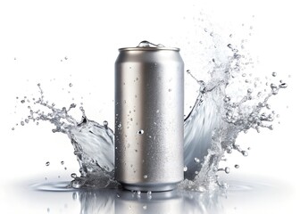 Clear cold water with a splash and bubbles is pouring into a transparent glass, a refreshing beverage