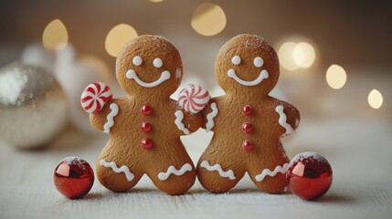 Set watercolor elements with Gingerbread cookies,Cup cocoa and sweets,cookies,sweet holiday card,Christmas menu,season greeting,xmas and New Year sweet composition,space for text.