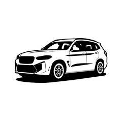 suv premium car vector illustration