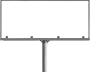 Blank billboard mockup. Vector illustration