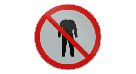 Isolated Not Allowed Sign