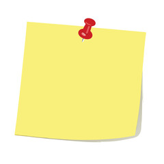 Post note. Yellow sticker