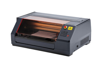 Office laser printer close-up tech