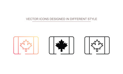 Canada icon design with white background stock illustration