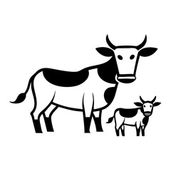 Black silhouette vector illustration of an authority figure in simple style