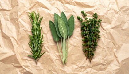 Herb harvesting techniques kitchen photography natural light top-down view culinary inspiration