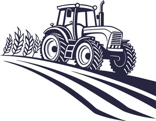 Tractor on the field