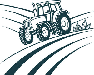 Tractor on the field