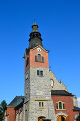 Obraz premium Roman Catholic Parish of Saints Simon and Jude Thaddeus, Apostles - Roman Catholic church in Bialka Tatrzanska, Poland