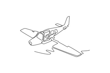  Plane Crash concept. Full length animation illustration. High quality 4k footage