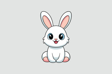  cute rabbit colorful Vector