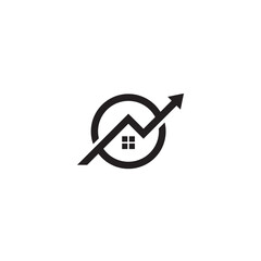 House and Arrow logo or icon design