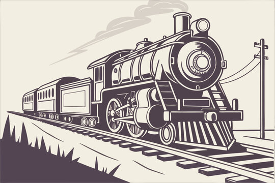 131 diesel locomotive, steam train, railway, steel, transportation, railroad, track, locomotive, engine, vintage, antique, dark, chrome, reflective, photorealistic