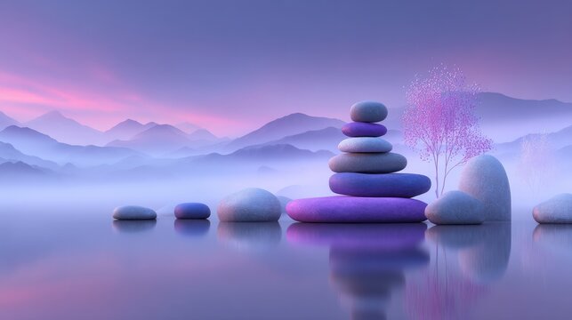 The combination of guided meditation and relaxation techniques in a natural setting helps to achieve mental well-being