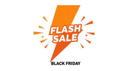 Flash sale announcement for Black Friday promotion