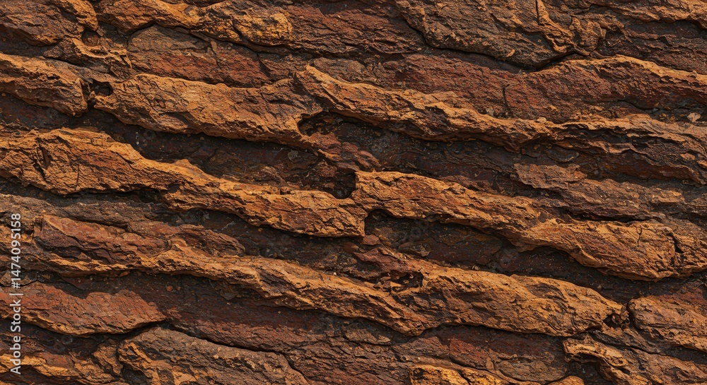 Poster a close up of a brown tree bark with a grainy texture