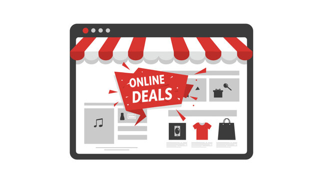 Online shopping deals on digital storefront