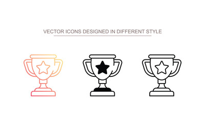 Victory icon design with white background stock illustration