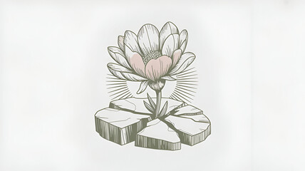 vector illustration of a flower