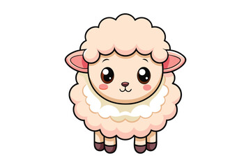 Fototapeta premium cute sheep colorful Vector