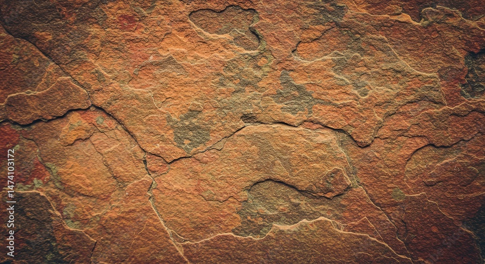 Poster a close up of a brown rock with a rough texture