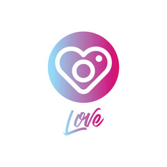 Love logo design template