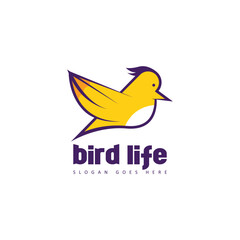 Bird logo design template