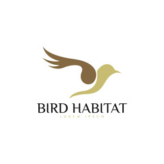 Bird logo design template