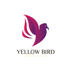 Fototapeta premium Bird logo design template