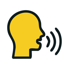 Talk Icon - Vector People Talking and Communication Illustration