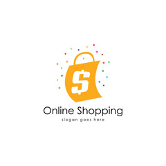 Online shop logo design template