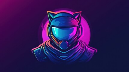 The black background minimalist game logo art silhouette creates a modern and mysterious aesthetic, as if peeking into a moment of concentration of a gamer enjoying his world.