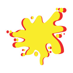 colorful paint splashes