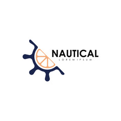 Nautical logo design template