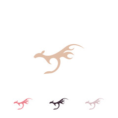 Kangaroo logo design template