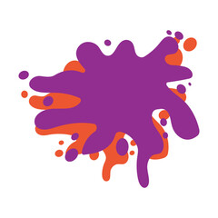 vector illustration of a paint splashes