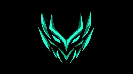The black background minimalist game logo art silhouette creates a modern and mysterious aesthetic, as if peeking into a moment of concentration of a gamer enjoying his world.