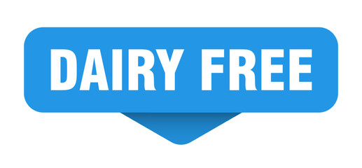 dairy free sticker. dairy free sign on transparent background
