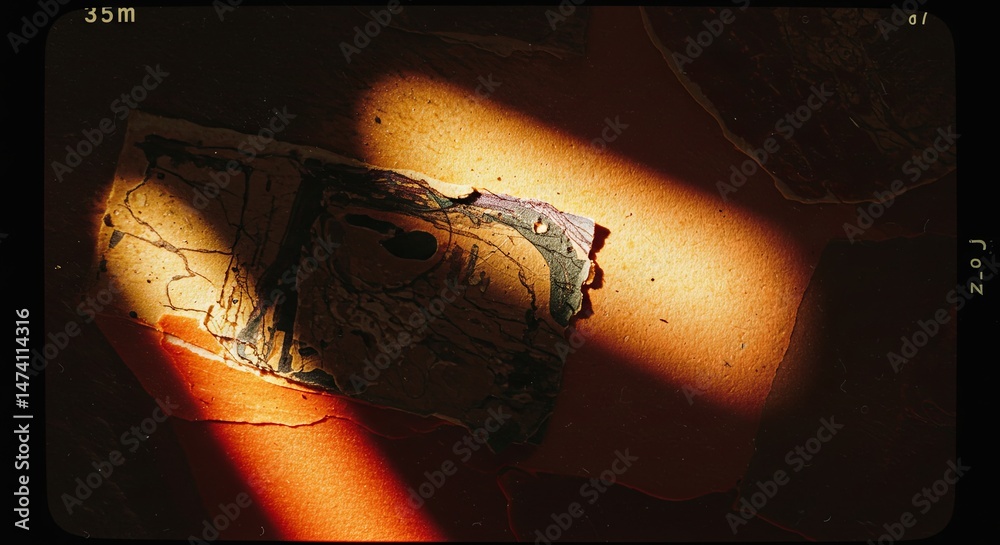 Poster a photo of a hand with a shadow on it