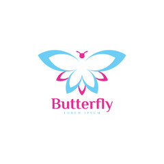 Butterfly logo design template