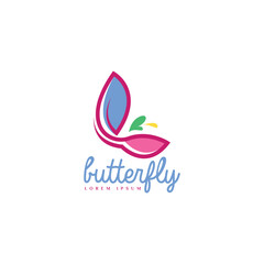 Butterfly logo design template