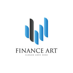 Finance and bussines logo design template