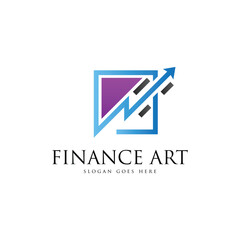 Finance and bussines logo design template