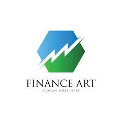 Finance and bussines logo design template
