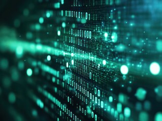 Obraz premium Binary code abstract background