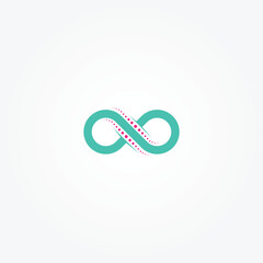 Infinity logo design template vector