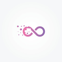 Infinity logo design template vector