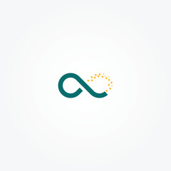 Infinity logo design template vector